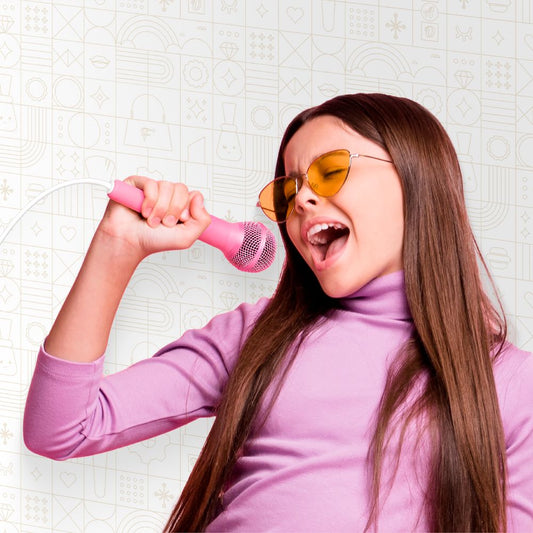 FAO Schwarz - Bluetooth Portable Karaoke Station with Microphone - Music