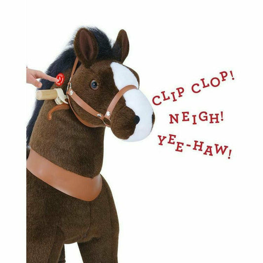 PonyCycle, Inc. - Chocolate Brown Model U Ride-On Horse - 3-4 Years - Plush