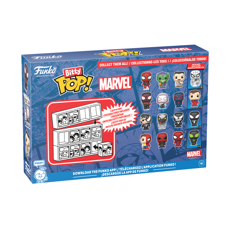 Funko - Marvel Bitty Pop! Spider-Man 4-Pack Series 3 - World of Funko