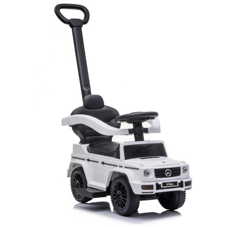 Best Ride on Cars - Mercedes G-Wagon 3 In 1 Push Car - White - Outdoor