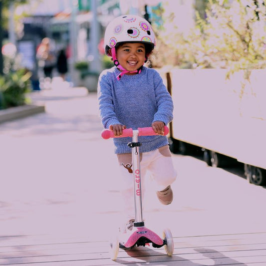Micro Kickboard - Micro Mini Glitter LED Scooter - Pink - Outdoor