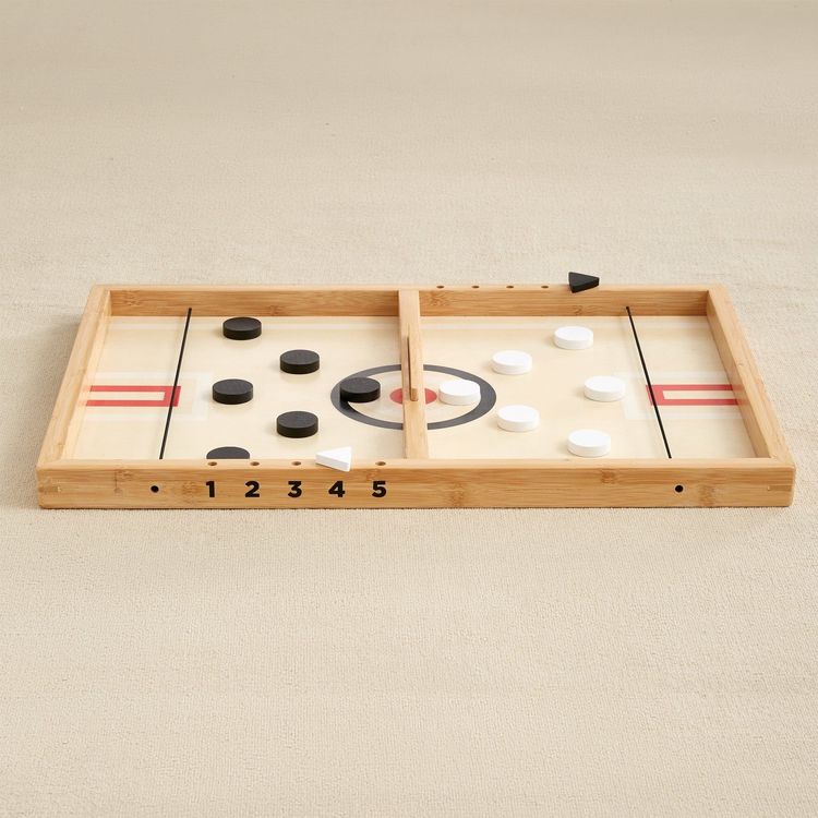 Wonder & Wise - Sling-A-Ling Wooden Table Hockey Game - Preschool