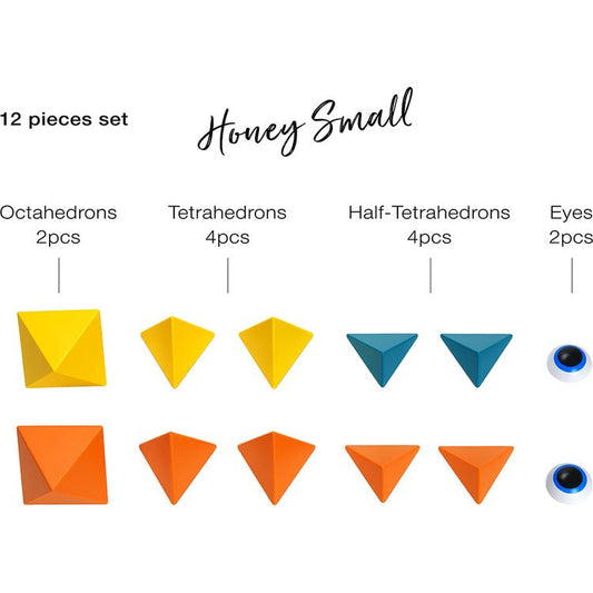 Trido - Trido Honey Small Magnet Building Set - 12 Pieces - Preschool