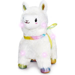 FAO Schwarz - 12" Glow Brights LED with Sound Alpaca Plush - Cream - Plush