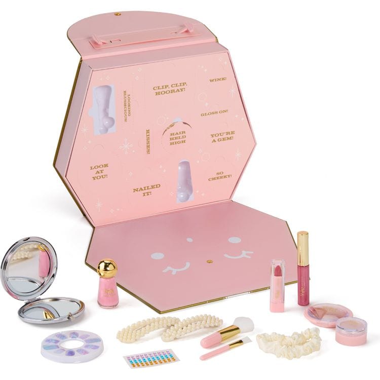 FAO Schwarz - 12 Piece Makeup Surprise Real Makeup Set - Fashion Activity and Roleplay