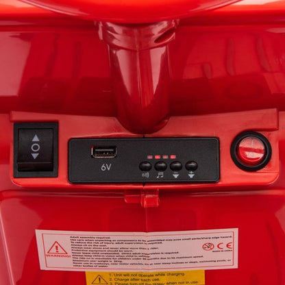 Freddo - 12V Vespa Electric Ride-On Scooter - Red - Outdoor