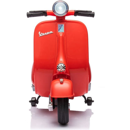 Freddo - 12V Vespa Electric Ride-On Scooter - Red - Outdoor