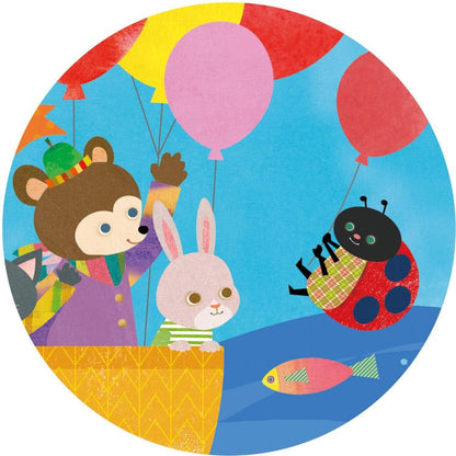 Djeco - 16-Piece Hot Air Balloon Jigsaw Puzzle - Puzzles