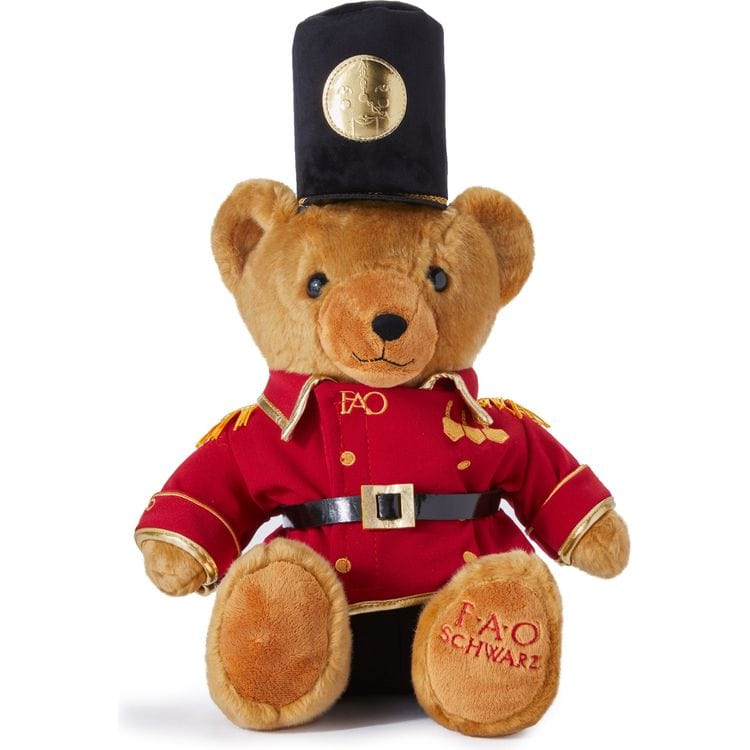 FAO Schwarz - 16" Toy Soldier Plush Bear - Plush