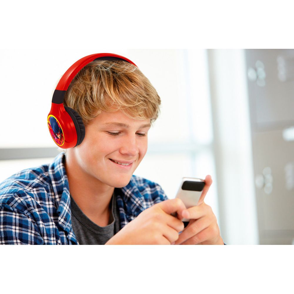 Miraculous - 2 in 1 Bluetooth & Wired Foldable Headphones - Preschool