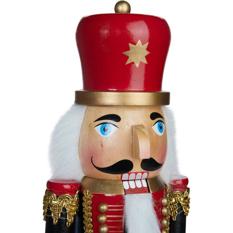 FAO Schwarz - 20 Inch Drumming Wooden Prince Nutcracker - Holiday