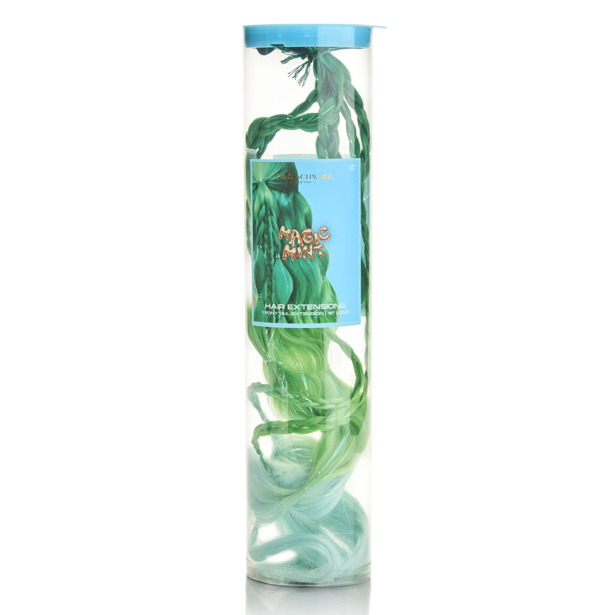 FAO Schwarz - 20” Wrap Ponytail Hair Extension – Magic Mint - Fashion Activity and Roleplay