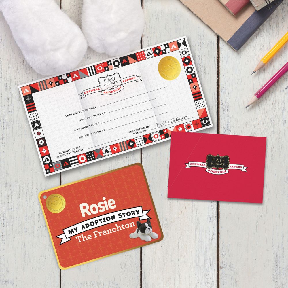 FAO Schwarz - 22” Adopt-A-Pets Frenchton Plush - Plush