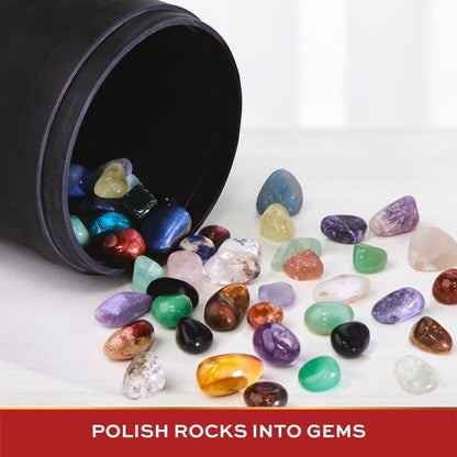 FAO Schwarz - 22 Piece Professional Rock Tumbler with Clay & Gemstones - STEM