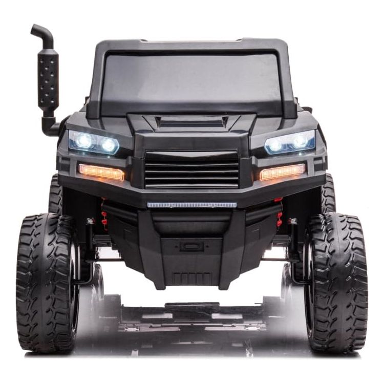 Freddo - 24V 4x4 Freddo Toys Tractor Trailer 2 Seater Ride on - Black - Outdoor