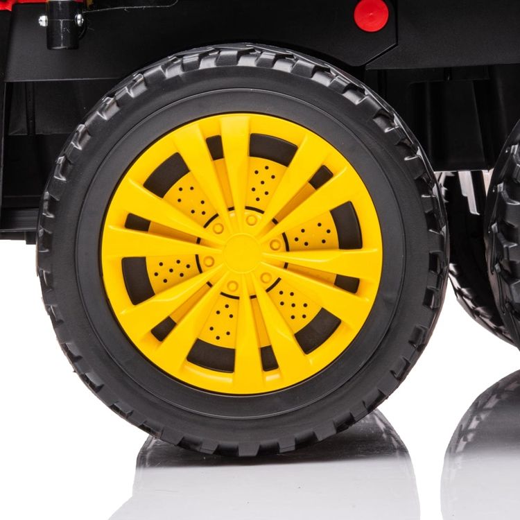 Freddo - 24V 4x4 Freddo Toys Tractor Trailer 2 Seater Ride on - Black - Outdoor