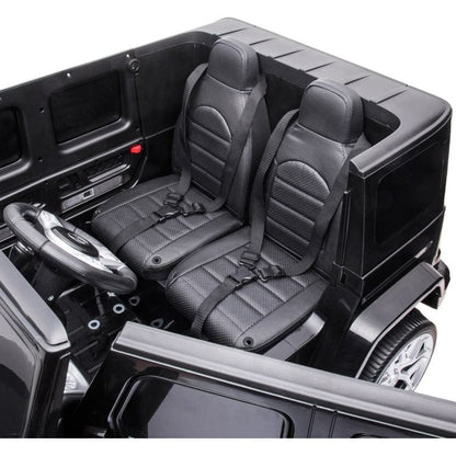 Freddo - 24V 4x4 Mercedes Benz G63 AMG 2 Seater Ride On Car - Black - Outdoor