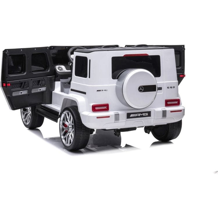 Freddo - 24V 4x4 Mercedes Benz G63 AMG 2 Seater Ride On Car - White - Outdoor