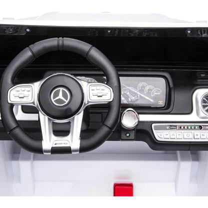 Freddo - 24V 4x4 Mercedes Benz G63 AMG 2 Seater Ride On Car - White - Outdoor