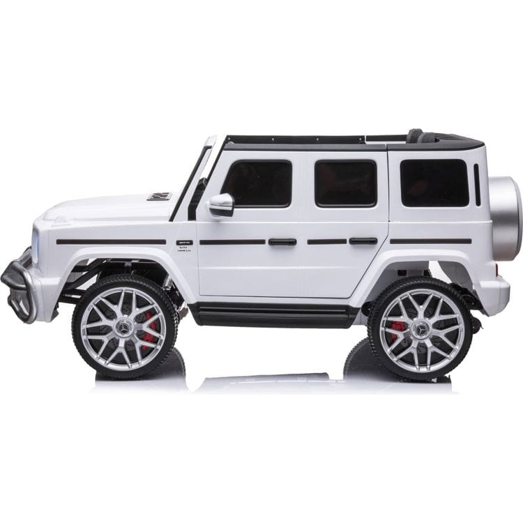 Freddo - 24V 4x4 Mercedes Benz G63 AMG 2 Seater Ride On Car - White - Outdoor