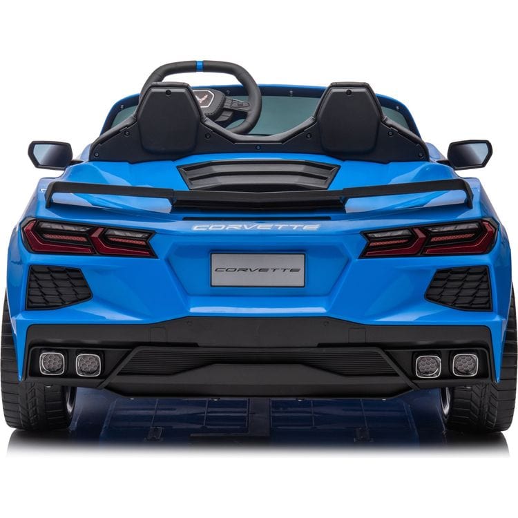 Freddo - 24V Chevrolet Corvette C8 2 Seater Ride on - Blue - Outdoor