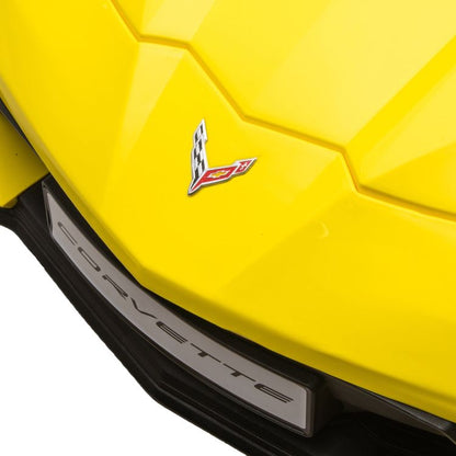 Freddo - 24V Chevrolet Corvette C8 2 Seater Ride on - Yellow - Outdoor