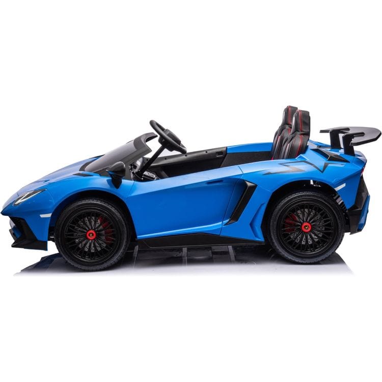 Freddo - 24V Lamborghini Aventador 2 Seater Ride on Car - Blue - Outdoor