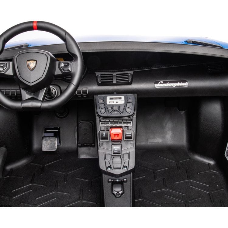 Freddo - 24V Lamborghini Aventador 2 Seater Ride on Car - Blue - Outdoor