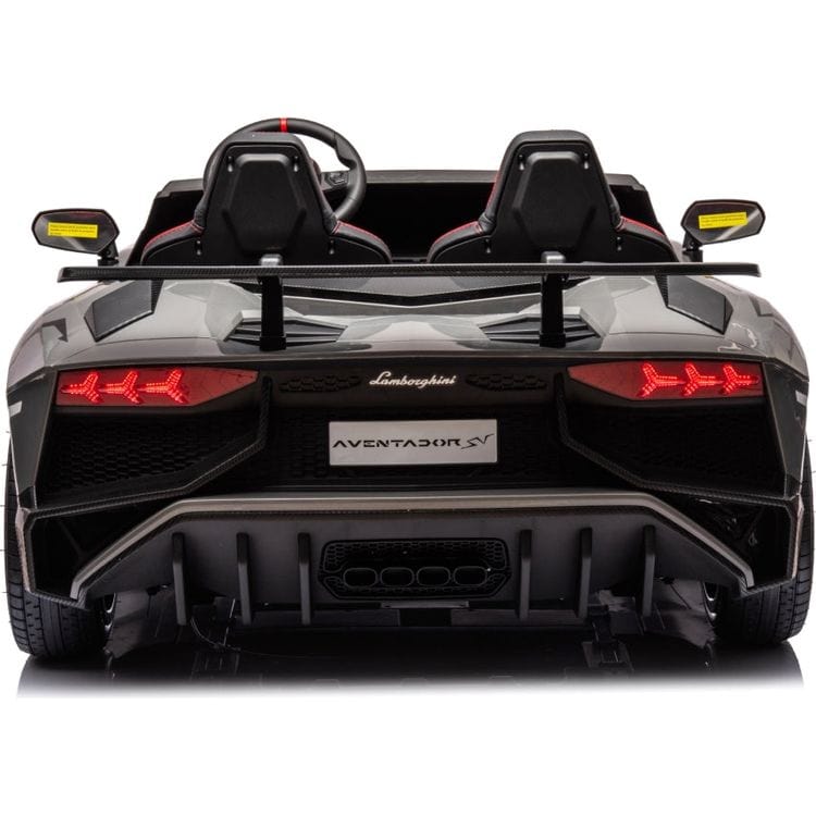 Freddo - 24V Lamborghini Aventador 2 Seater Ride on Car for Kids - Grey - Outdoor