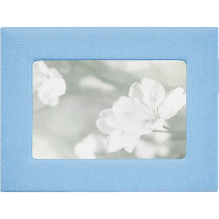 Graphic Image - 4" x 6" Leather Studio Frame - Light Blue - Trend Accessories