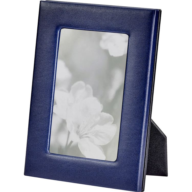 Graphic Image - 4" x 6" Leather Studio Frame - Navy Blue - Trend Accessories