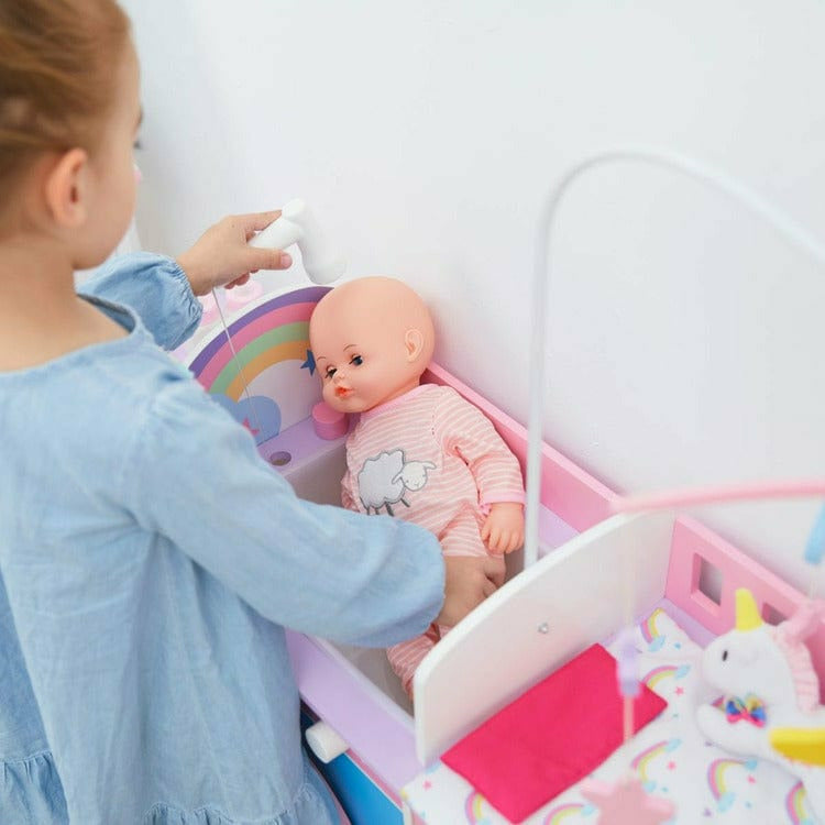 Teamson Kids - 6 in 1 Baby Doll Changing Station with Storage - Dolls