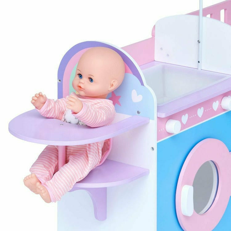 Teamson Kids - 6 in 1 Baby Doll Changing Station with Storage - Dolls