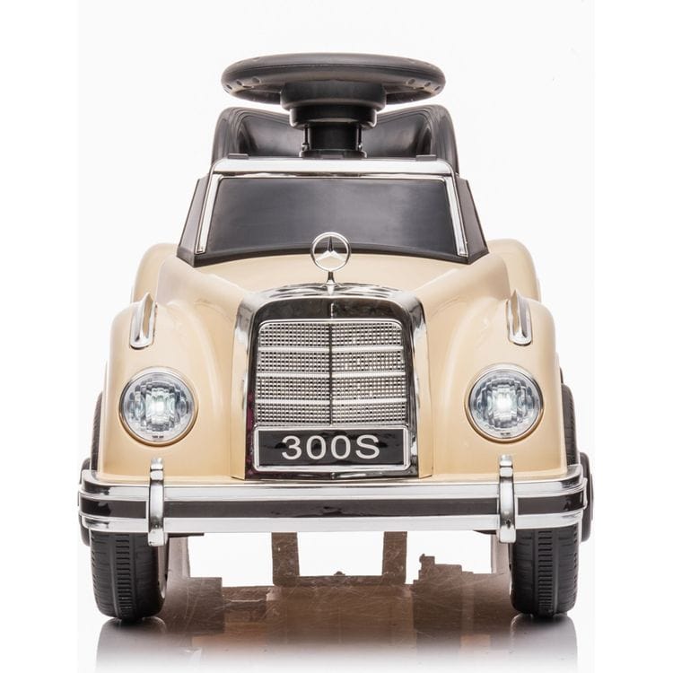 Freddo - 6V Mercedes Benz 300S 1-Seater Mini Ride On Car - Beige - Outdoor