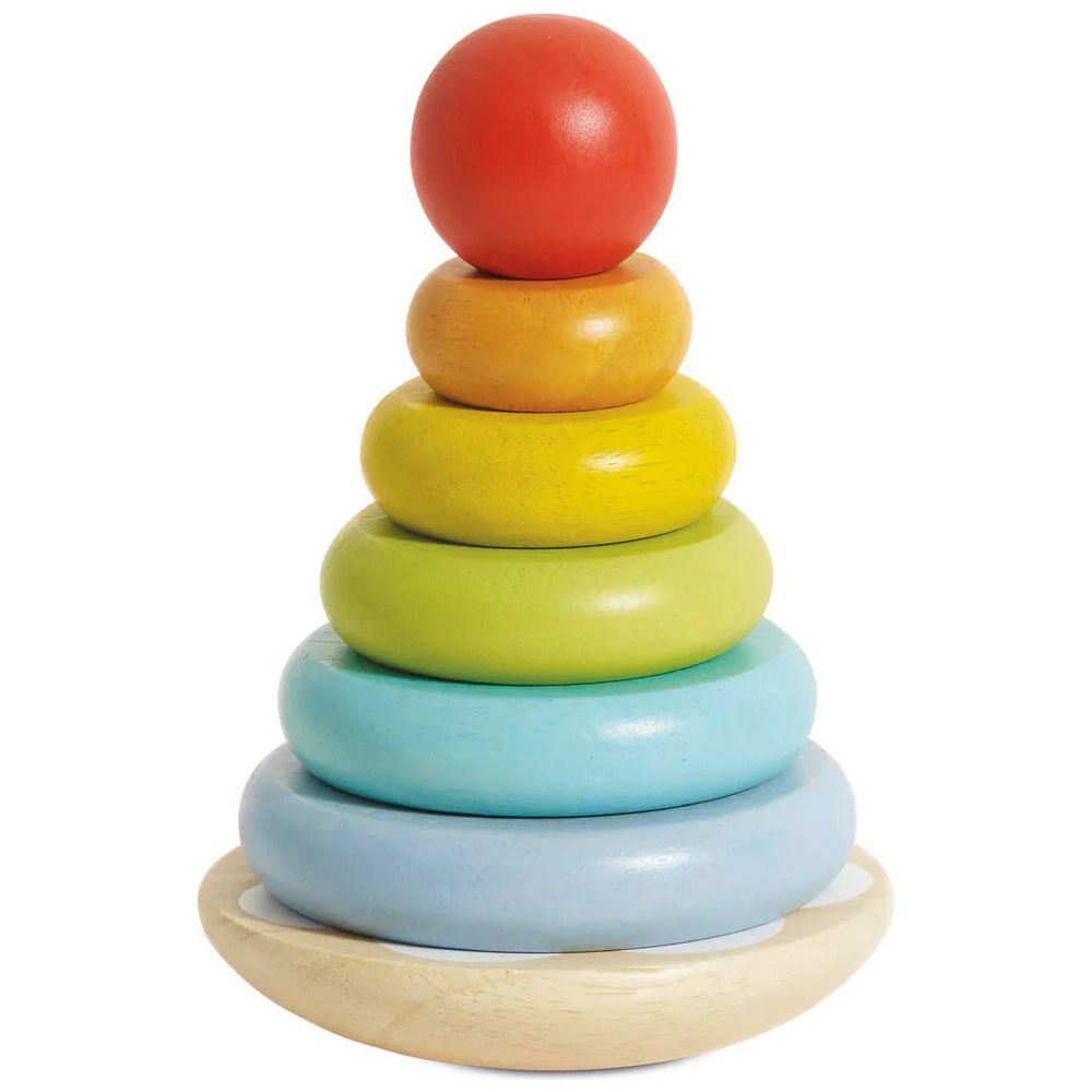 Le Toy Van - 7 Piece Rainbow Stacking Tower - Infants