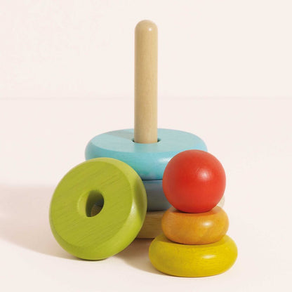 Le Toy Van - 7 Piece Rainbow Stacking Tower - Infants