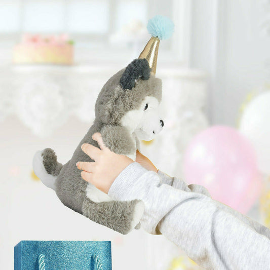 FAO Schwarz - 8" Plush Party Husky in a Bag - Plush