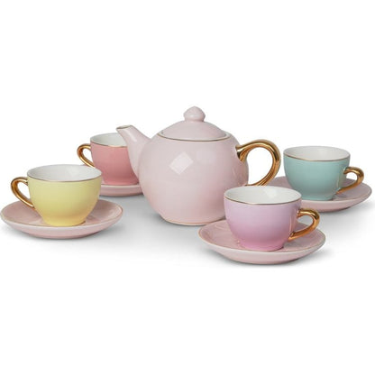 FAO Schwarz - 9-Piece Hand-Glazed Ceramic Tea Party Set - Preschool