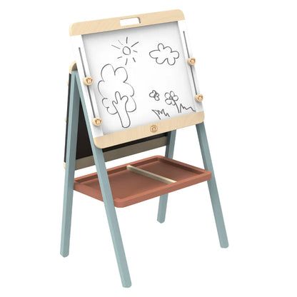 Speedy Monkey - Adjustable Wooden Double Sided Easel - Creativity