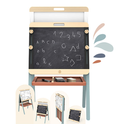 Speedy Monkey - Adjustable Wooden Double Sided Easel - Creativity