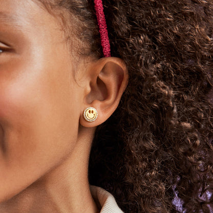 Minibar by BaubleBar - All Smiles 18K Gold Kids' Earrings - Trend Accessories