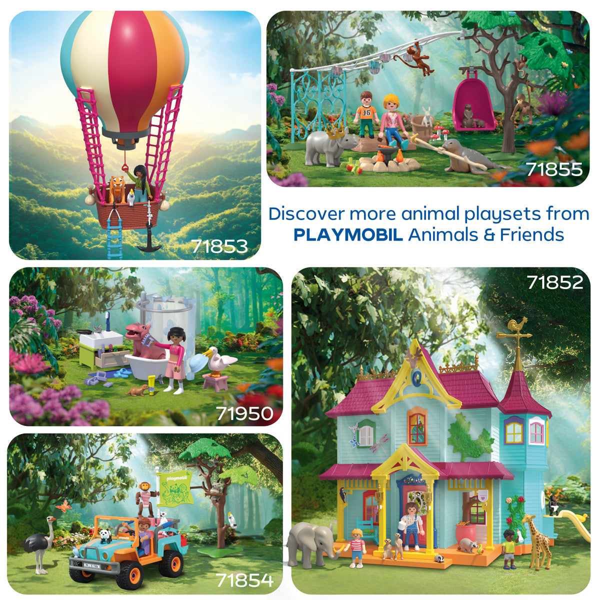 Playmobil - Animal Mansion Playset - Preschool