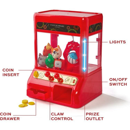 FAO Schwarz - Arcade Claw Game with Plush Prizes - STEM