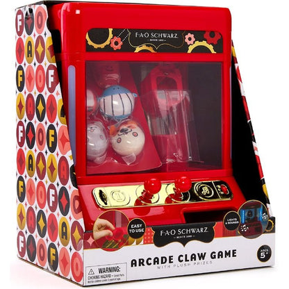 FAO Schwarz - Arcade Claw Game with Plush Prizes - STEM
