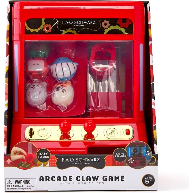 FAO Schwarz - Arcade Claw Game with Plush Prizes - STEM