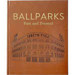 Graphic Image - "Ballparks Past and Present" Book in Tan Bonded Leather - Books