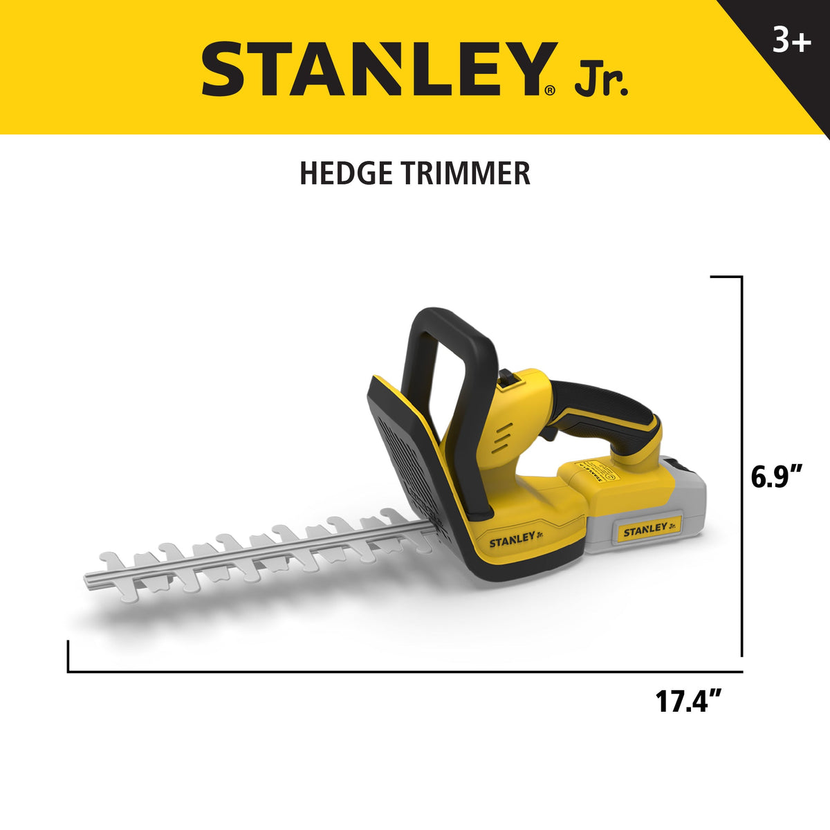 Stanley Jr. - Battery Operated Deluxe Pretend Play Hedge Trimmer - Preschool