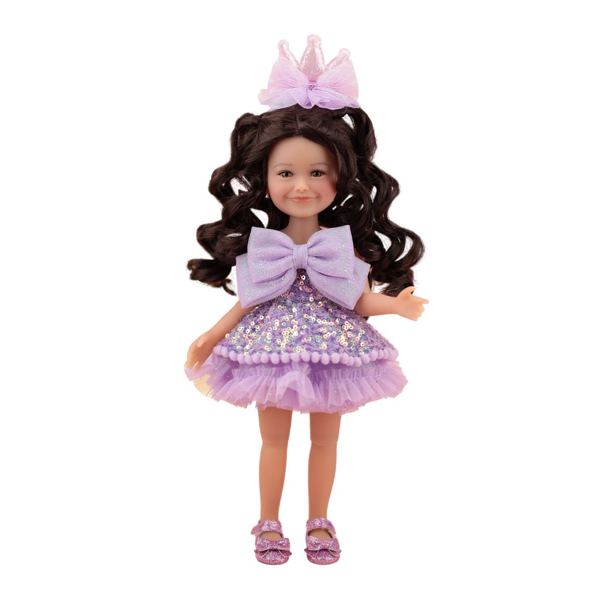 Ruby Red Fashion Friends - Birthday Siblies Doll - Tan Skin, Purple Dress - Dolls