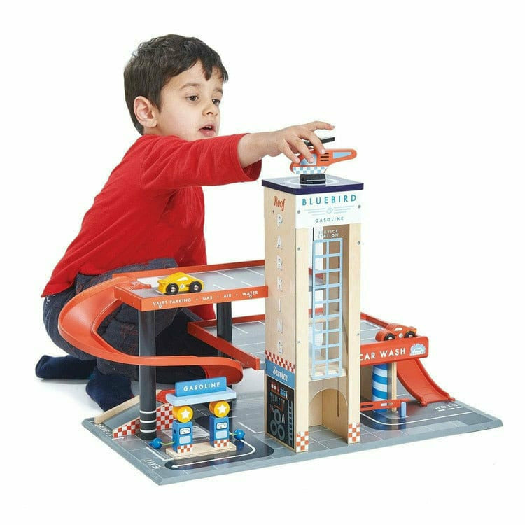 Tender Leaf Toys - Blue Bird Service Station - Preschool