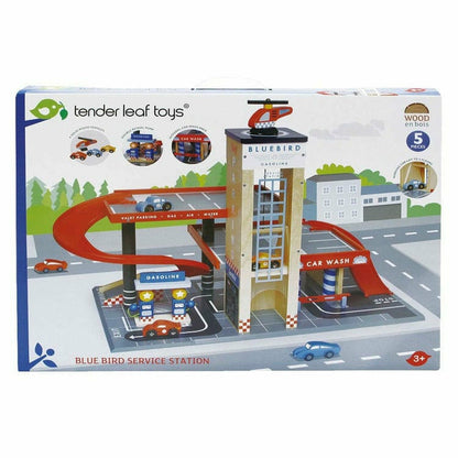 Tender Leaf Toys - Blue Bird Service Station - Preschool